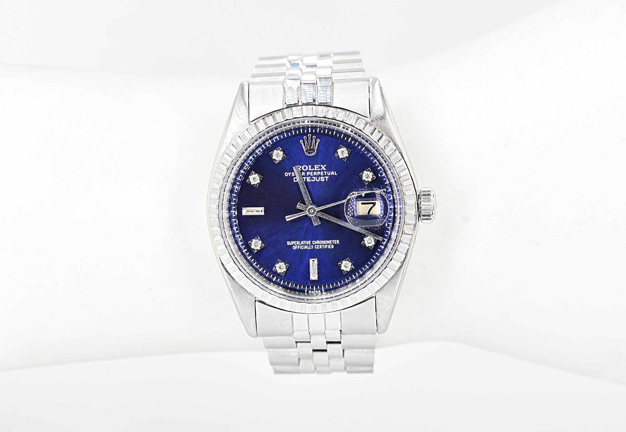 Rolex Oyster Perpetual Datejust Blue Diamond edition · Case